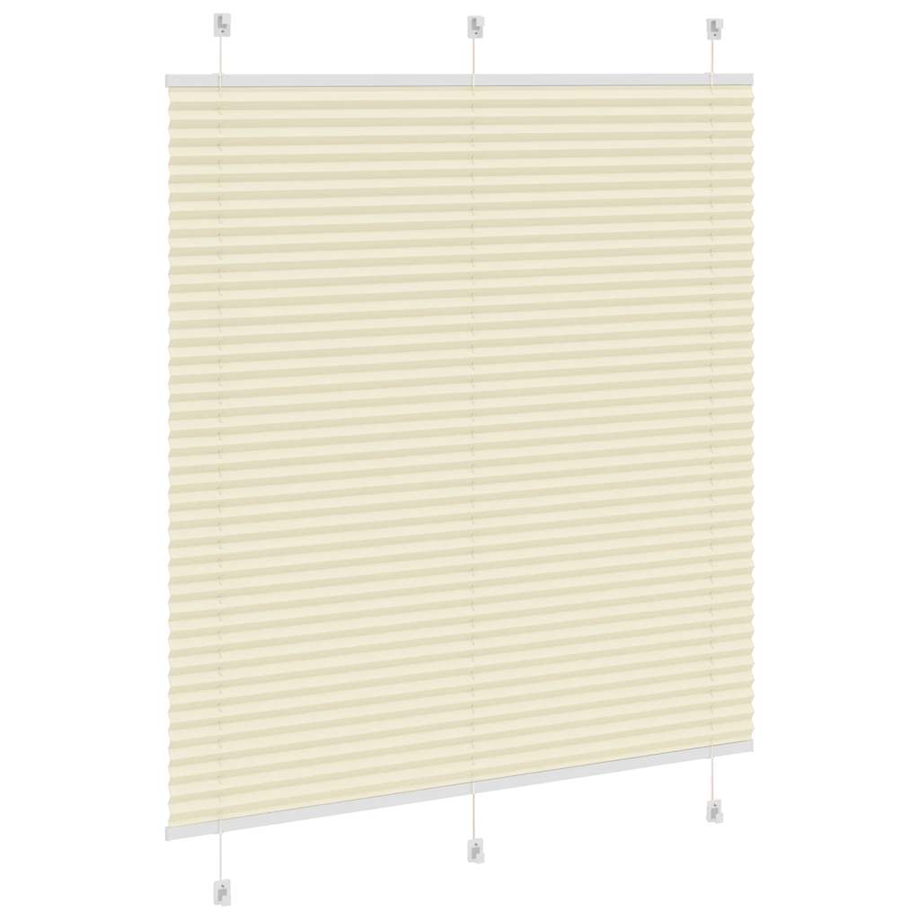 Plissé rolgordijn 115x150cm stofbreedte 114,4cm polyester crème is nu te koop bij PeponiXL, paradijselijk wonen!
