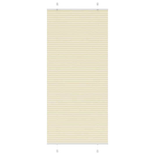 Plissé rolgordijn 90x200 cm stofbreedte 89,4 cm polyester crème is nu te koop bij PeponiXL, paradijselijk wonen!