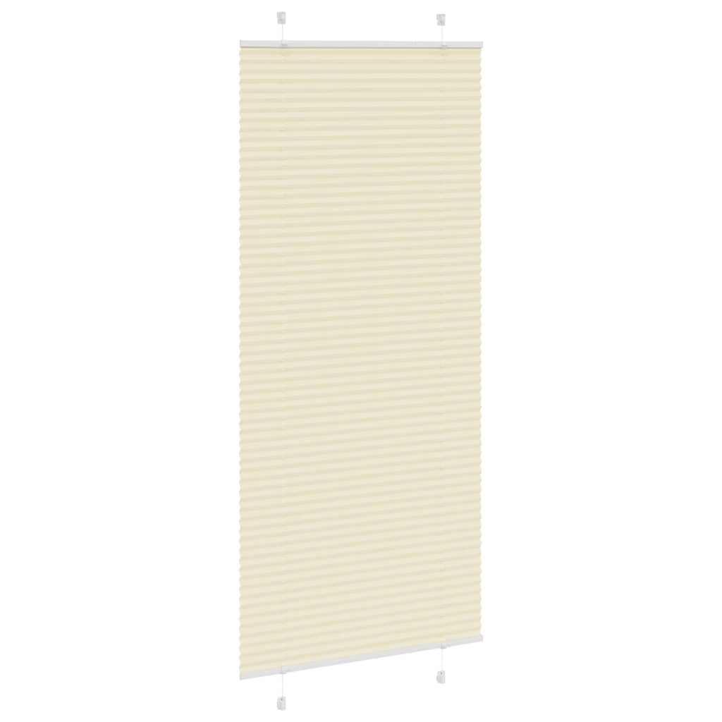 Plissé rolgordijn 90x200 cm stofbreedte 89,4 cm polyester crème is nu te koop bij PeponiXL, paradijselijk wonen!