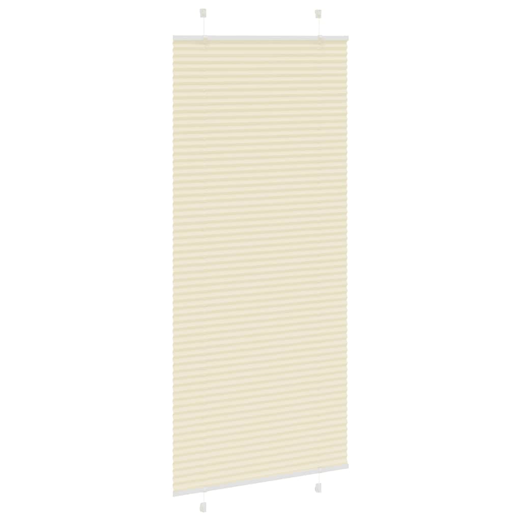 Plissé rolgordijn 90x200 cm stofbreedte 89,4 cm polyester crème is nu te koop bij PeponiXL, paradijselijk wonen!