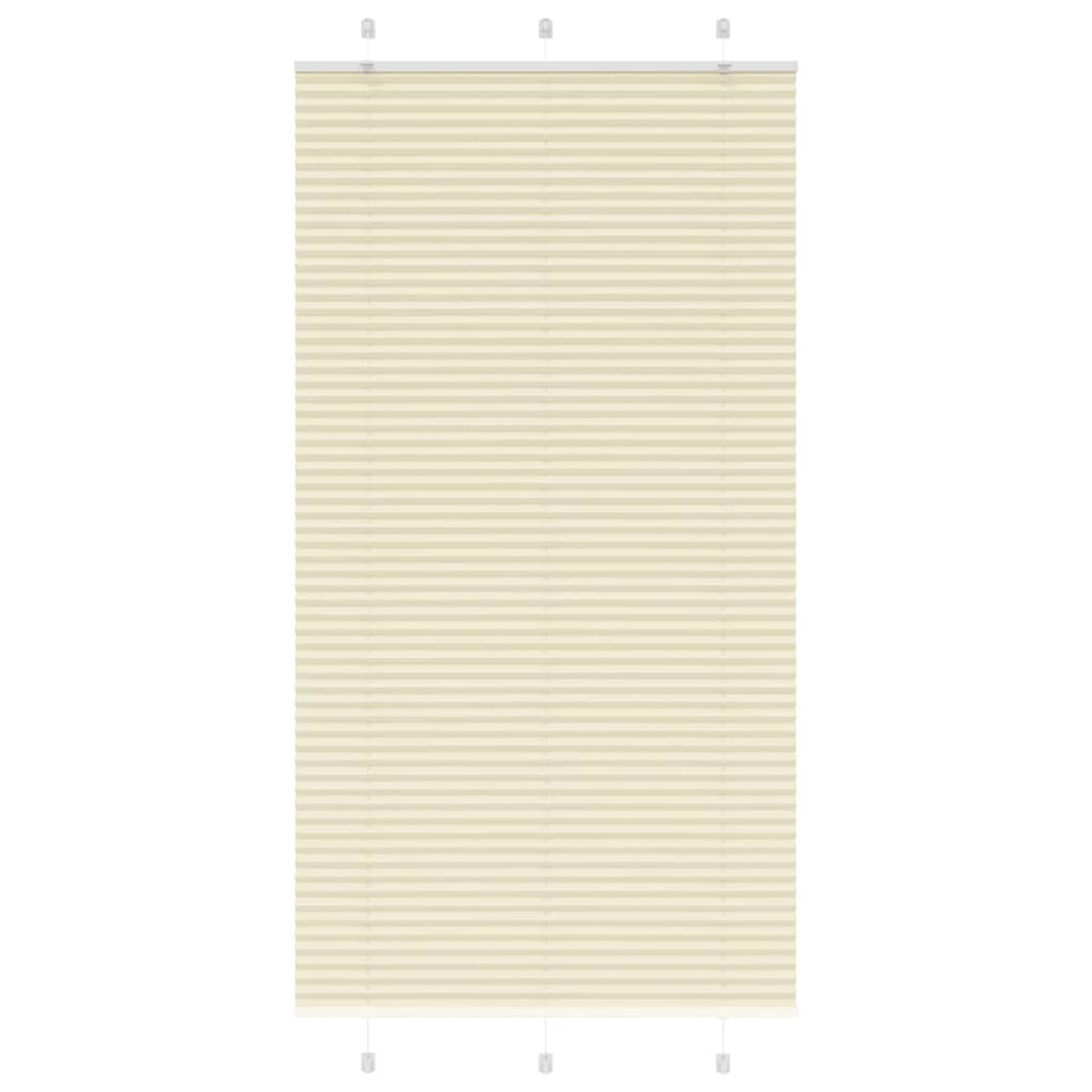 Plissé rolgordijn 105x200cm stofbreedte 104,4cm polyester crème is nu te koop bij PeponiXL, paradijselijk wonen!