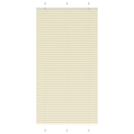 Plissé rolgordijn 105x200cm stofbreedte 104,4cm polyester crème is nu te koop bij PeponiXL, paradijselijk wonen!