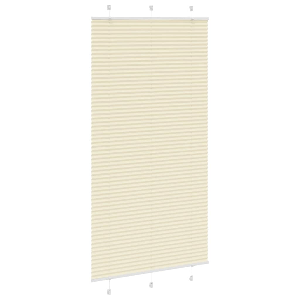 Plissé rolgordijn 105x200cm stofbreedte 104,4cm polyester crème is nu te koop bij PeponiXL, paradijselijk wonen!