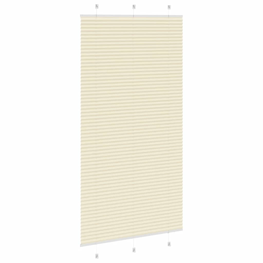Plissé rolgordijn 105x200cm stofbreedte 104,4cm polyester crème is nu te koop bij PeponiXL, paradijselijk wonen!