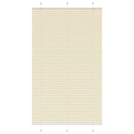 Plissé rolgordijn 115x200cm stofbreedte 114,4cm polyester crème is nu te koop bij PeponiXL, paradijselijk wonen!