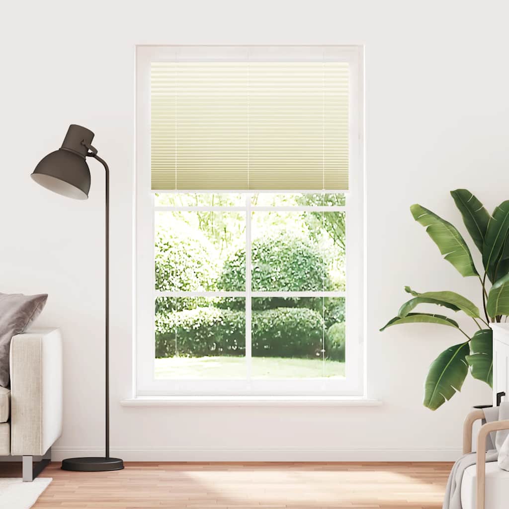 Plissé rolgordijn 115x200cm stofbreedte 114,4cm polyester crème is nu te koop bij PeponiXL, paradijselijk wonen!