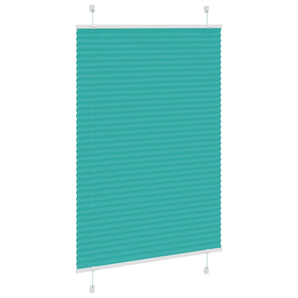 Plissé rolgordijn 85x100 cm stofbreedte 84,4 cm petrol groen is nu te koop bij PeponiXL, paradijselijk wonen!
