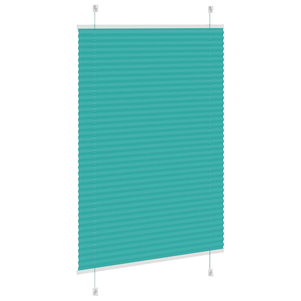 Plissé rolgordijn 90x100 cm stofbreedte 89,4 cm petrol groen is nu te koop bij PeponiXL, paradijselijk wonen!