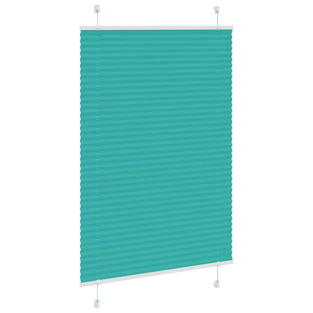 Plissé rolgordijn 95x100 cm stofbreedte 94,4 cm petrol groen is nu te koop bij PeponiXL, paradijselijk wonen!