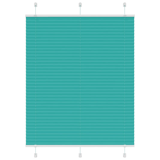 Plissé rolgordijn 105x100 cm stofbreedte 104,4cm petrol groen is nu te koop bij PeponiXL, paradijselijk wonen!
