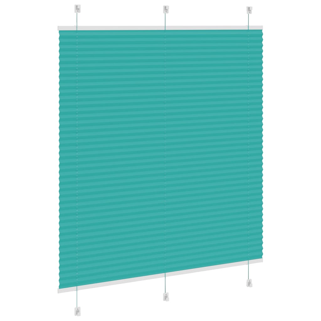 Plissé rolgordijn 120x100cm stofbreedte 119,4cm petrol groen is nu te koop bij PeponiXL, paradijselijk wonen!