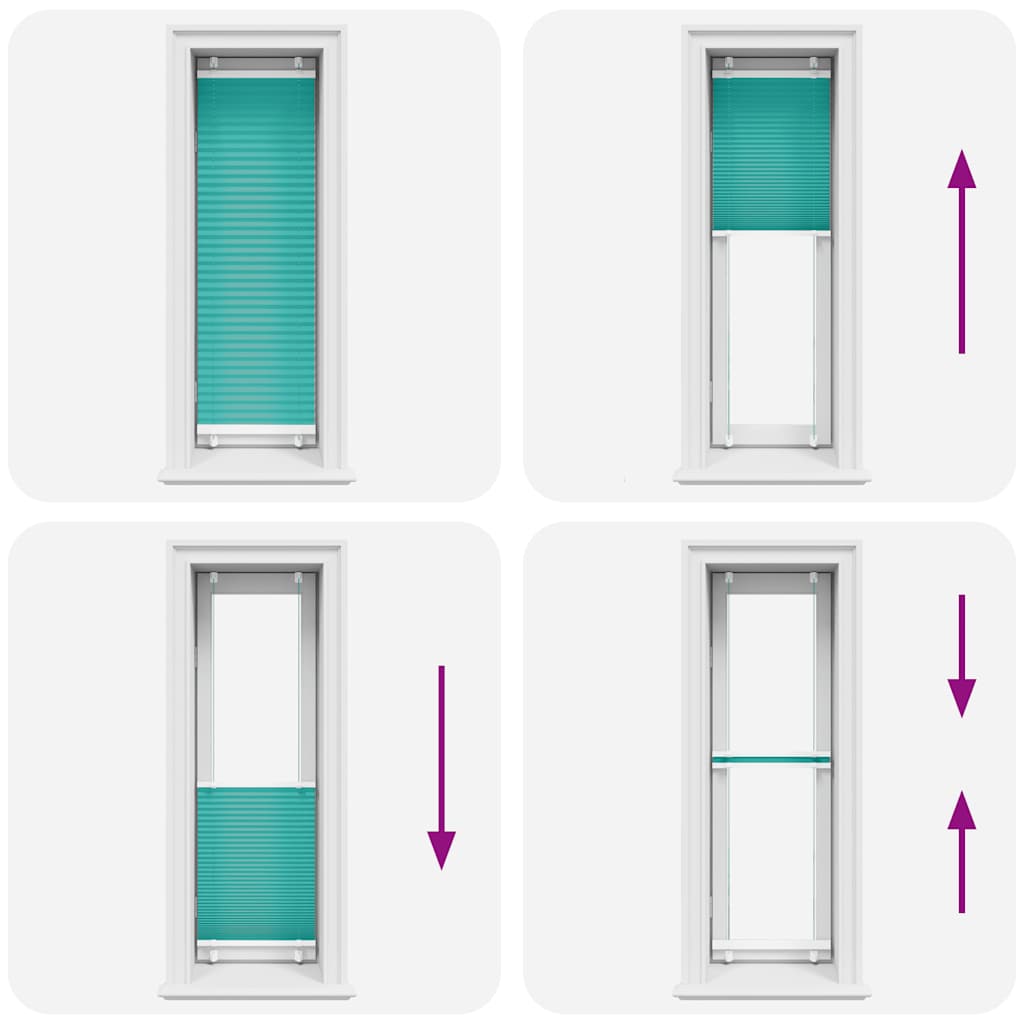 Plissé rolgordijn 40x150 cm stofbreedte 39,4 cm petrol groen is nu te koop bij PeponiXL, paradijselijk wonen!