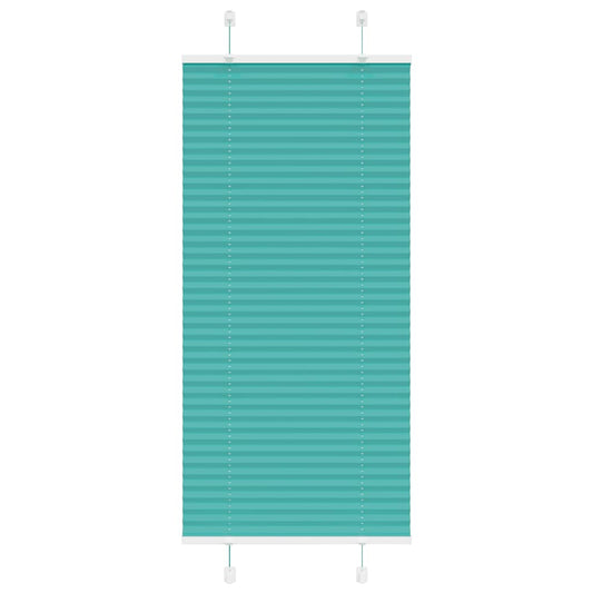 Plissé rolgordijn 60x150 cm stofbreedte 59,4 cm petrol groen is nu te koop bij PeponiXL, paradijselijk wonen!