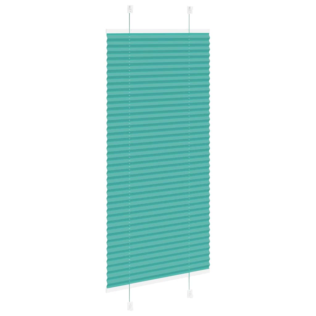 Plissé rolgordijn 60x150 cm stofbreedte 59,4 cm petrol groen is nu te koop bij PeponiXL, paradijselijk wonen!