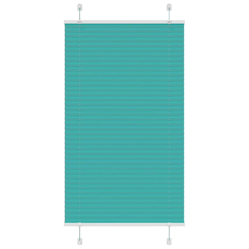 Plissé rolgordijn 70x150 cm stofbreedte 69,4 cm petrol groen is nu te koop bij PeponiXL, paradijselijk wonen!