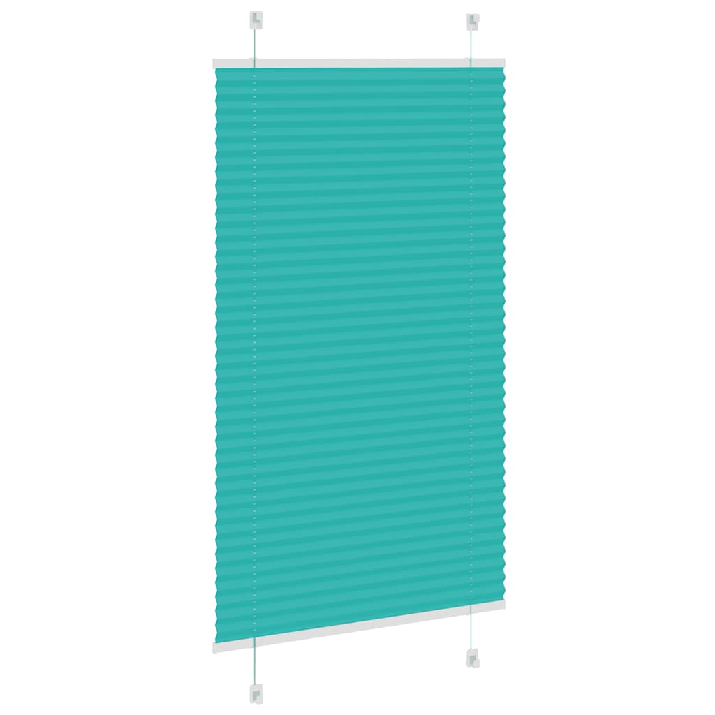 Plissé rolgordijn 70x150 cm stofbreedte 69,4 cm petrol groen is nu te koop bij PeponiXL, paradijselijk wonen!