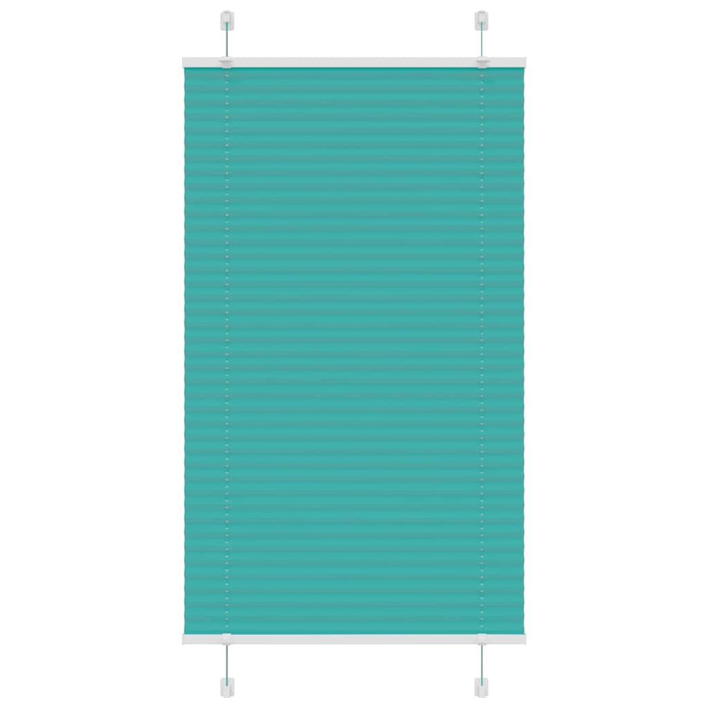 Plissé rolgordijn 75x150 cm stofbreedte 74,4 cm petrol groen is nu te koop bij PeponiXL, paradijselijk wonen!