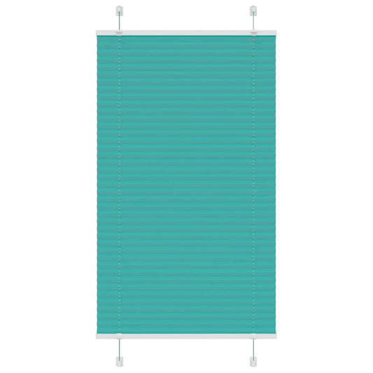 Plissé rolgordijn 75x150 cm stofbreedte 74,4 cm petrol groen is nu te koop bij PeponiXL, paradijselijk wonen!