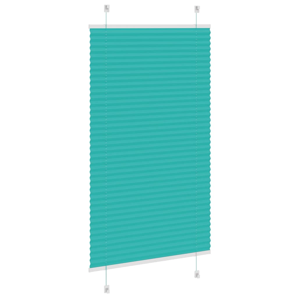 Plissé rolgordijn 75x150 cm stofbreedte 74,4 cm petrol groen is nu te koop bij PeponiXL, paradijselijk wonen!