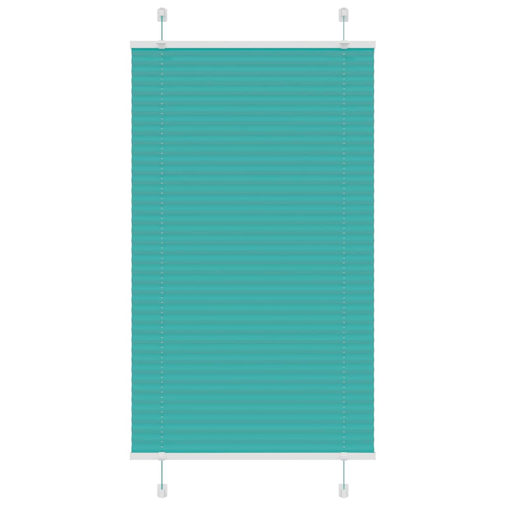 Plissé rolgordijn 80x150 cm stofbreedte 79,4 cm petrol groen is nu te koop bij PeponiXL, paradijselijk wonen!