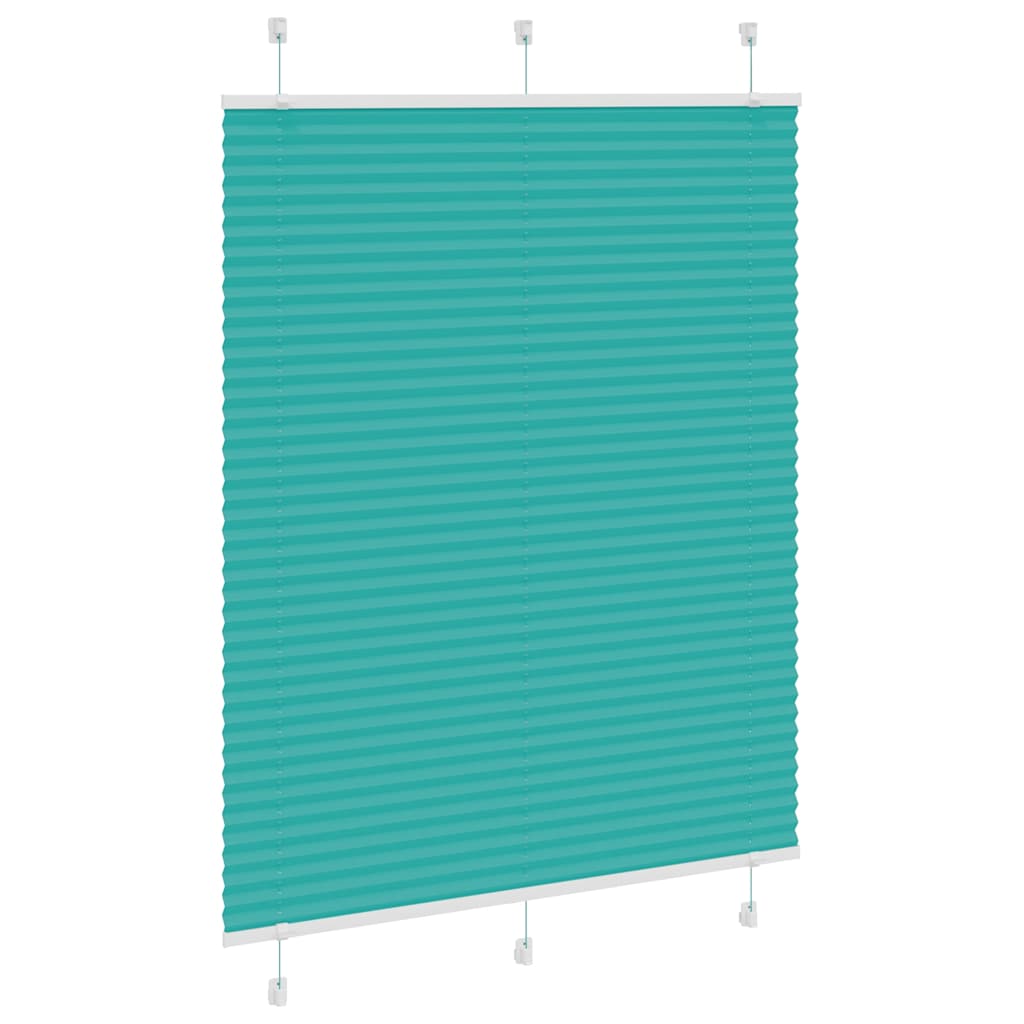 Plissé rolgordijn 110x150cm stofbreedte 109,4cm petrol groen is nu te koop bij PeponiXL, paradijselijk wonen!