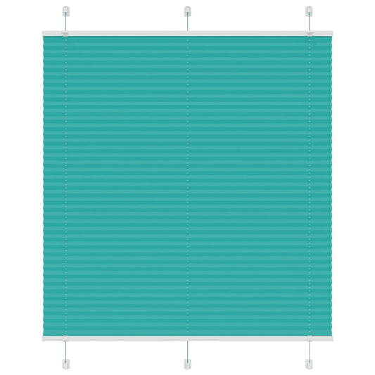 Plissé rolgordijn 120x150cm stofbreedte 119,4cm petrol groen is nu te koop bij PeponiXL, paradijselijk wonen!