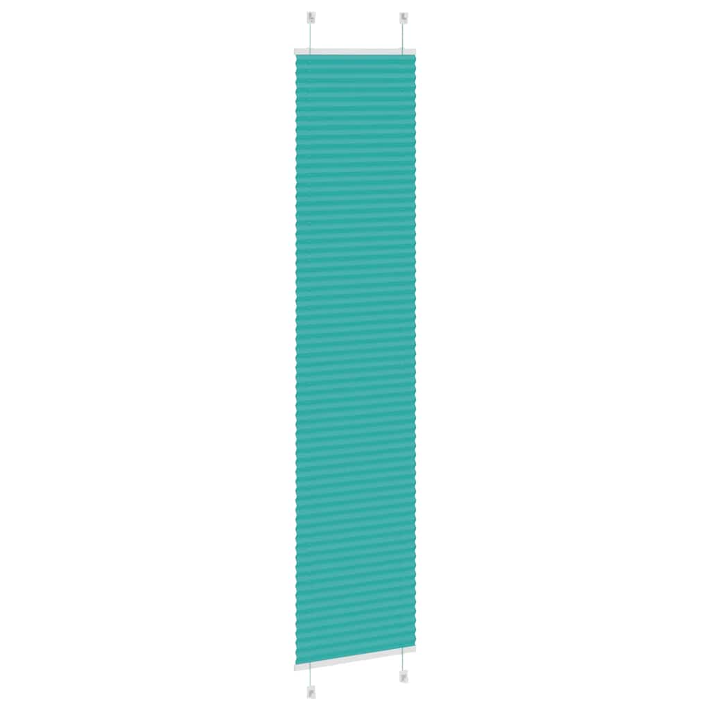 Plissé rolgordijn 45x200 cm stofbreedte 44,4 cm petrol groen is nu te koop bij PeponiXL, paradijselijk wonen!