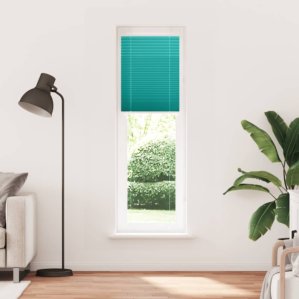 Plissé rolgordijn 55x200 cm stofbreedte 54,4 cm petrol groen is nu te koop bij PeponiXL, paradijselijk wonen!
