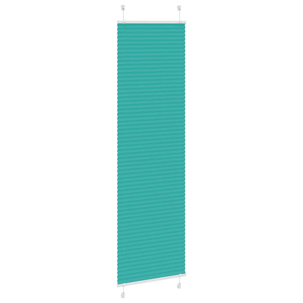 Plissé rolgordijn 55x200 cm stofbreedte 54,4 cm petrol groen is nu te koop bij PeponiXL, paradijselijk wonen!