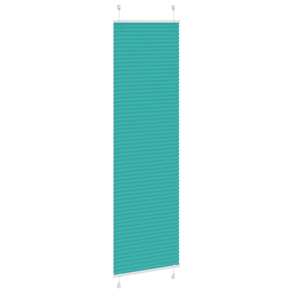 Plissé rolgordijn 60x200 cm stofbreedte 59,4 cm petrol groen is nu te koop bij PeponiXL, paradijselijk wonen!