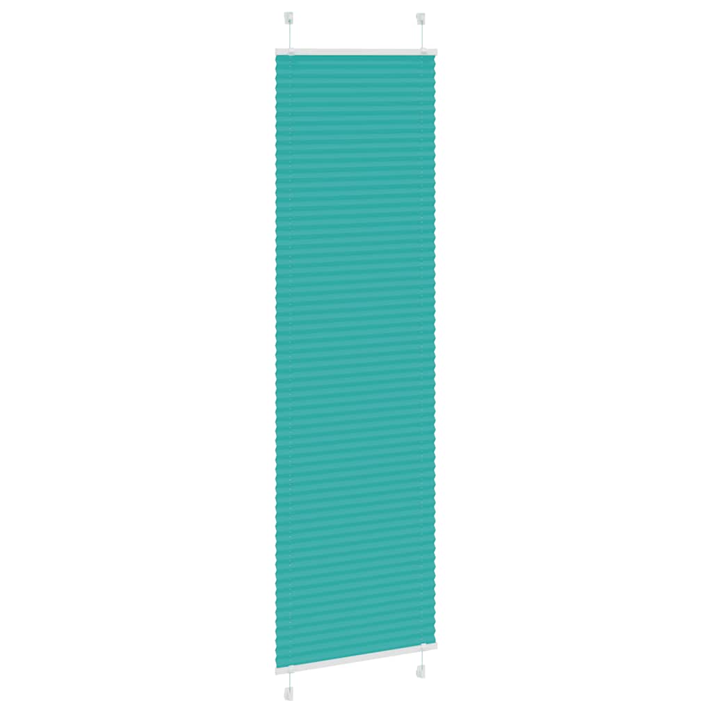 Plissé rolgordijn 65x200 cm stofbreedte 64,4 cm petrol groen is nu te koop bij PeponiXL, paradijselijk wonen!