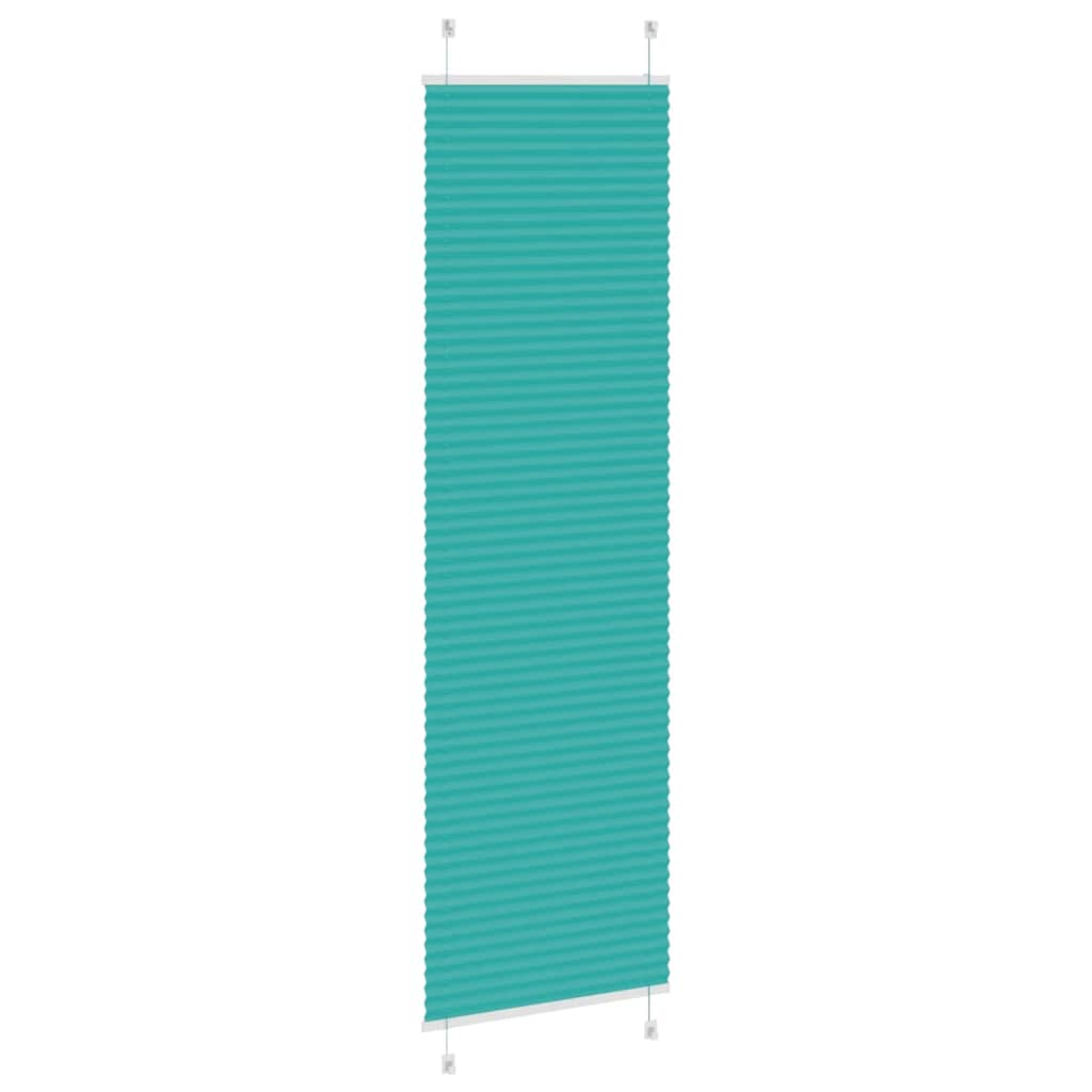 Plissé rolgordijn 65x200 cm stofbreedte 64,4 cm petrol groen is nu te koop bij PeponiXL, paradijselijk wonen!