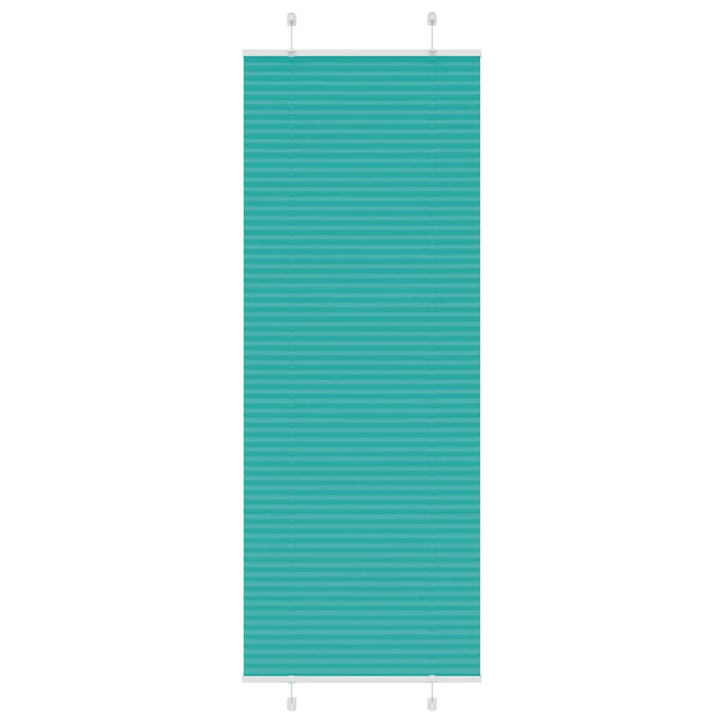 Plissé rolgordijn 75x200 cm stofbreedte 74,4 cm petrol groen is nu te koop bij PeponiXL, paradijselijk wonen!