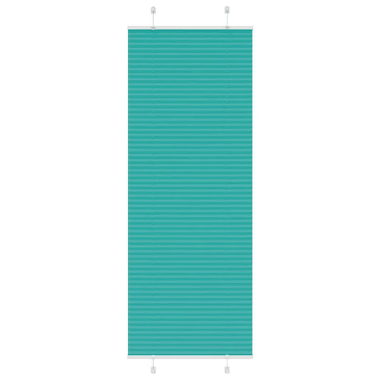 Plissé rolgordijn 75x200 cm stofbreedte 74,4 cm petrol groen is nu te koop bij PeponiXL, paradijselijk wonen!