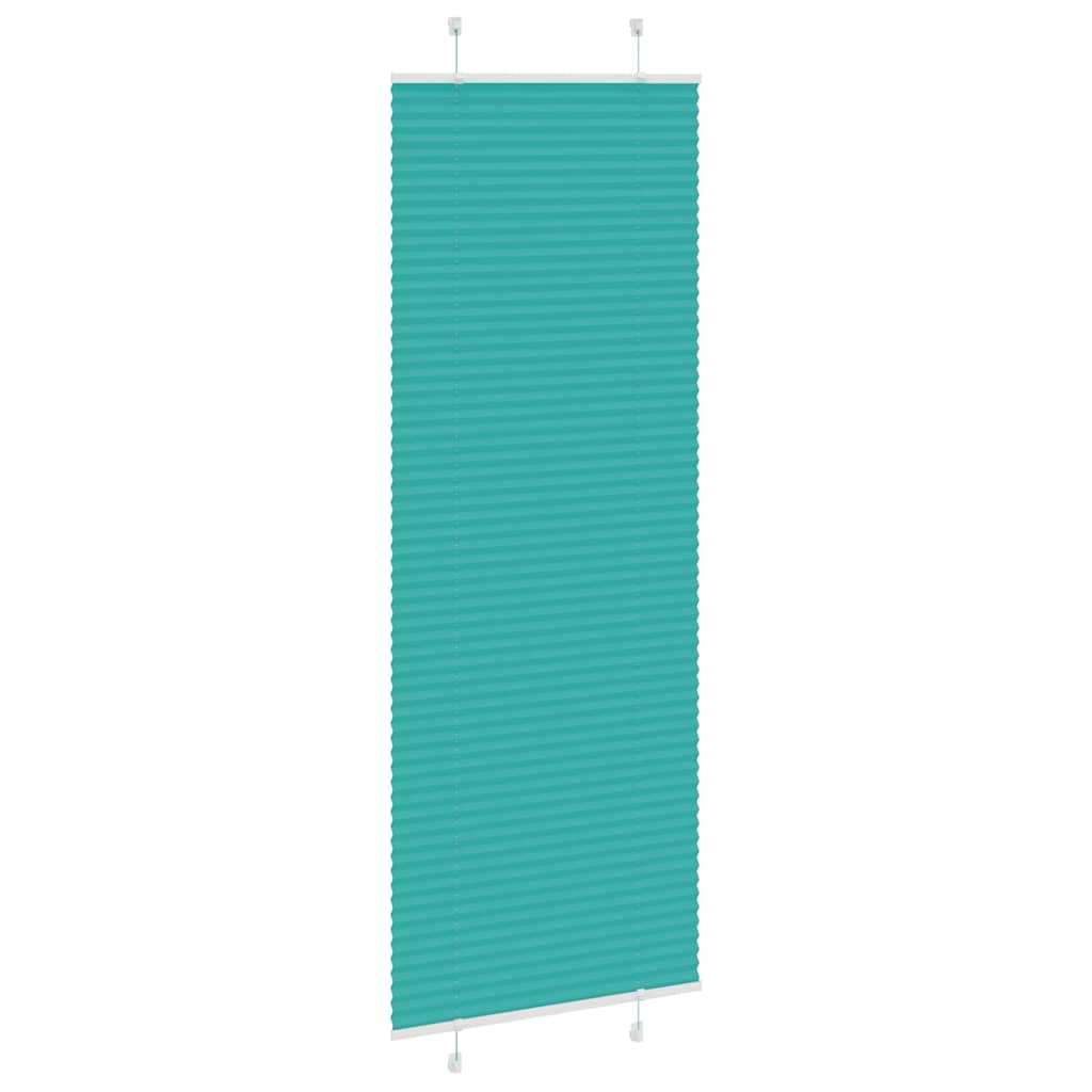 Plissé rolgordijn 75x200 cm stofbreedte 74,4 cm petrol groen is nu te koop bij PeponiXL, paradijselijk wonen!