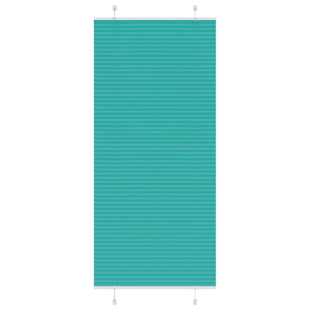 Plissé rolgordijn 85x200 cm stofbreedte 84,4 cm petrol groen is nu te koop bij PeponiXL, paradijselijk wonen!