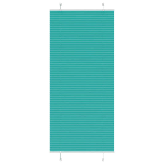 Plissé rolgordijn 85x200 cm stofbreedte 84,4 cm petrol groen is nu te koop bij PeponiXL, paradijselijk wonen!