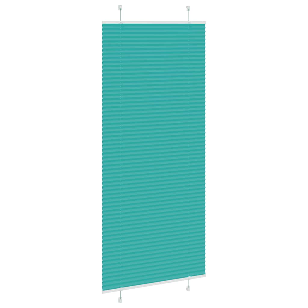 Plissé rolgordijn 85x200 cm stofbreedte 84,4 cm petrol groen is nu te koop bij PeponiXL, paradijselijk wonen!