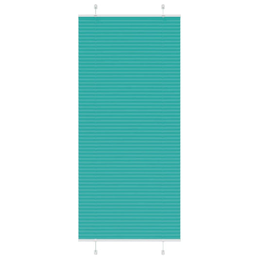 Plissé rolgordijn 90x200 cm stofbreedte 89,4 cm petrol groen is nu te koop bij PeponiXL, paradijselijk wonen!