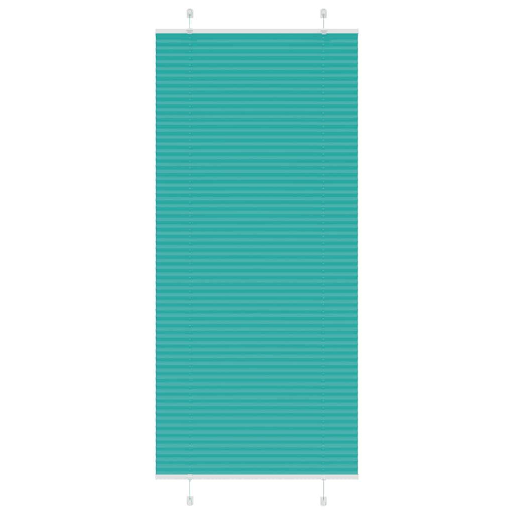 Plissé rolgordijn 95x200 cm stofbreedte 94,4 cm petrol groen is nu te koop bij PeponiXL, paradijselijk wonen!