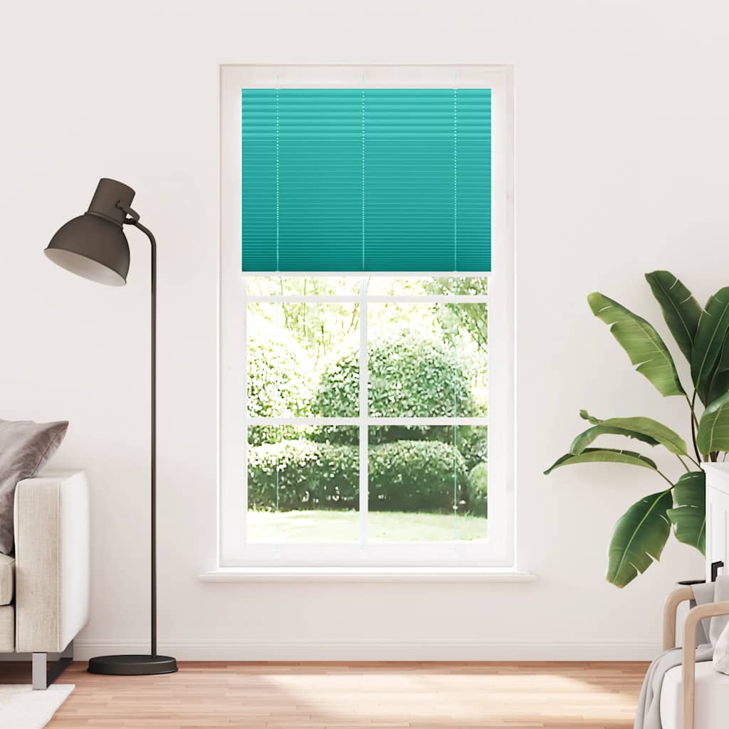 Plissé rolgordijn 110x200cm stofbreedte 109,4cm petrol groen is nu te koop bij PeponiXL, paradijselijk wonen!