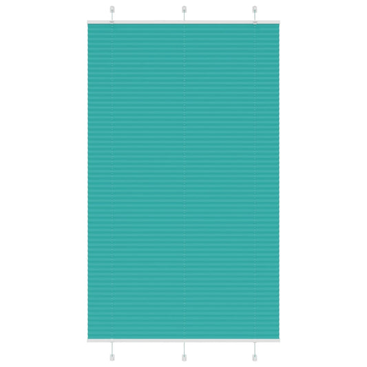 Plissé rolgordijn 120x200cm stofbreedte 119,4cm petrol groen is nu te koop bij PeponiXL, paradijselijk wonen!