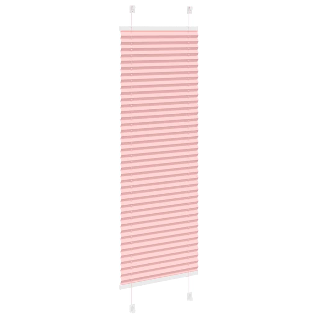 Plissé rolgordijn 50x100 cm stofbreedte 49,4 cm polyester roze is nu te koop bij PeponiXL, paradijselijk wonen!