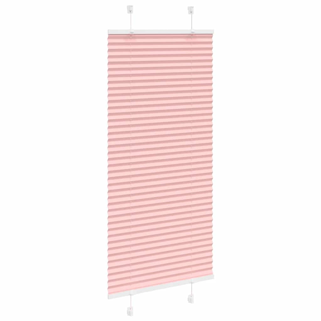 Plissé rolgordijn 60x100 cm stofbreedte 59,4 cm polyester roze is nu te koop bij PeponiXL, paradijselijk wonen!
