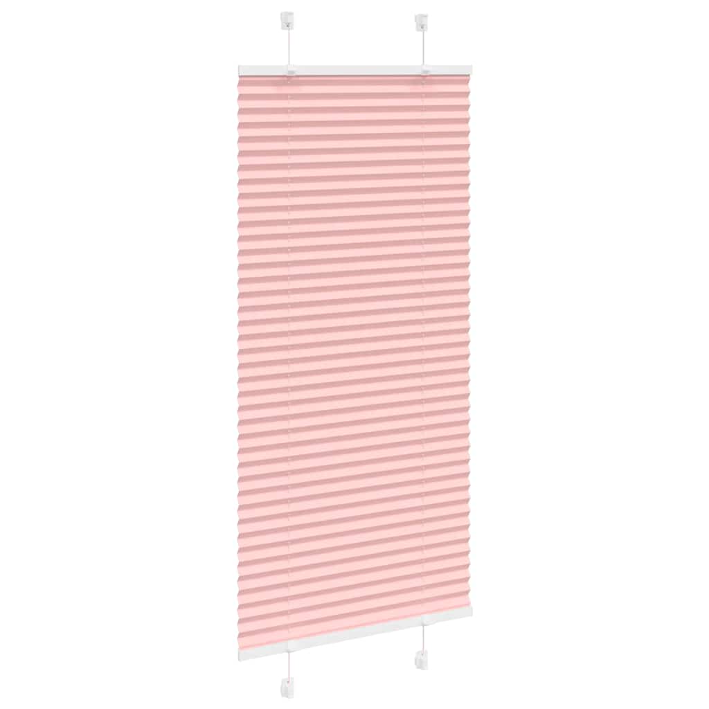 Plissé rolgordijn 65x100 cm stofbreedte 64,4 cm polyester roze is nu te koop bij PeponiXL, paradijselijk wonen!