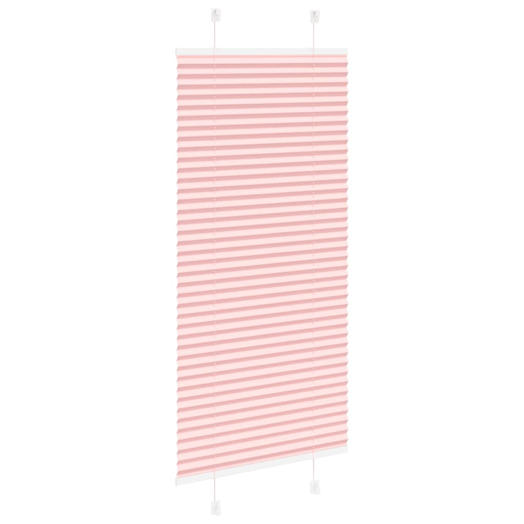 Plissé rolgordijn 65x100 cm stofbreedte 64,4 cm polyester roze is nu te koop bij PeponiXL, paradijselijk wonen!