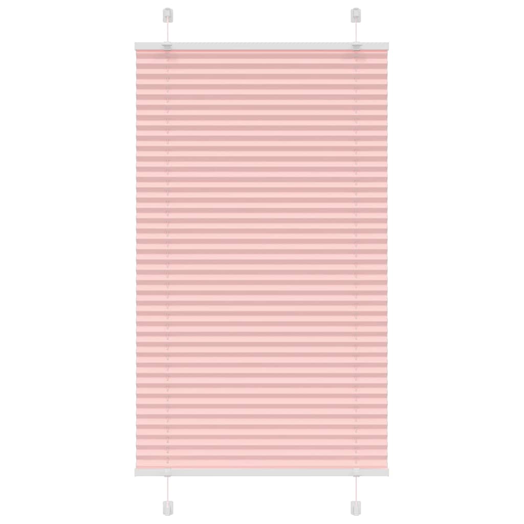 Plissé rolgordijn 75x100 cm stofbreedte 74,4 cm polyester roze is nu te koop bij PeponiXL, paradijselijk wonen!