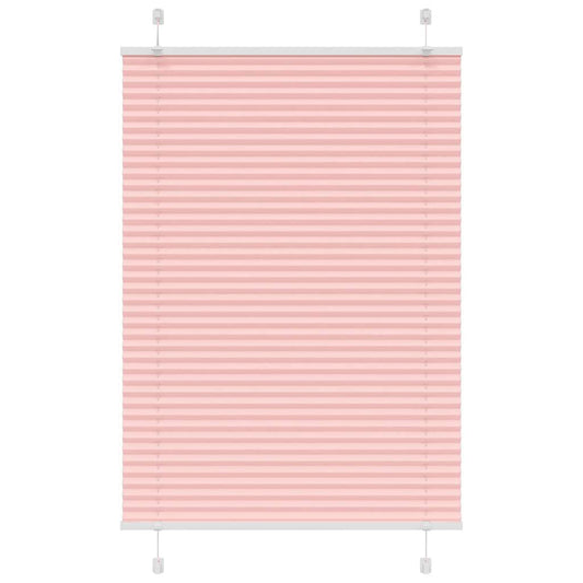 Plissé rolgordijn 85x100 cm stofbreedte 84,4 cm polyester roze is nu te koop bij PeponiXL, paradijselijk wonen!