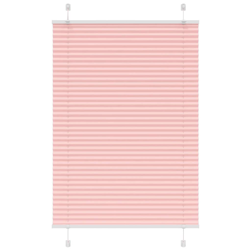 Plissé rolgordijn 90x100 cm stofbreedte 89,4 cm polyester roze is nu te koop bij PeponiXL, paradijselijk wonen!