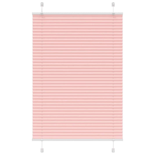 Plissé rolgordijn 90x100 cm stofbreedte 89,4 cm polyester roze is nu te koop bij PeponiXL, paradijselijk wonen!